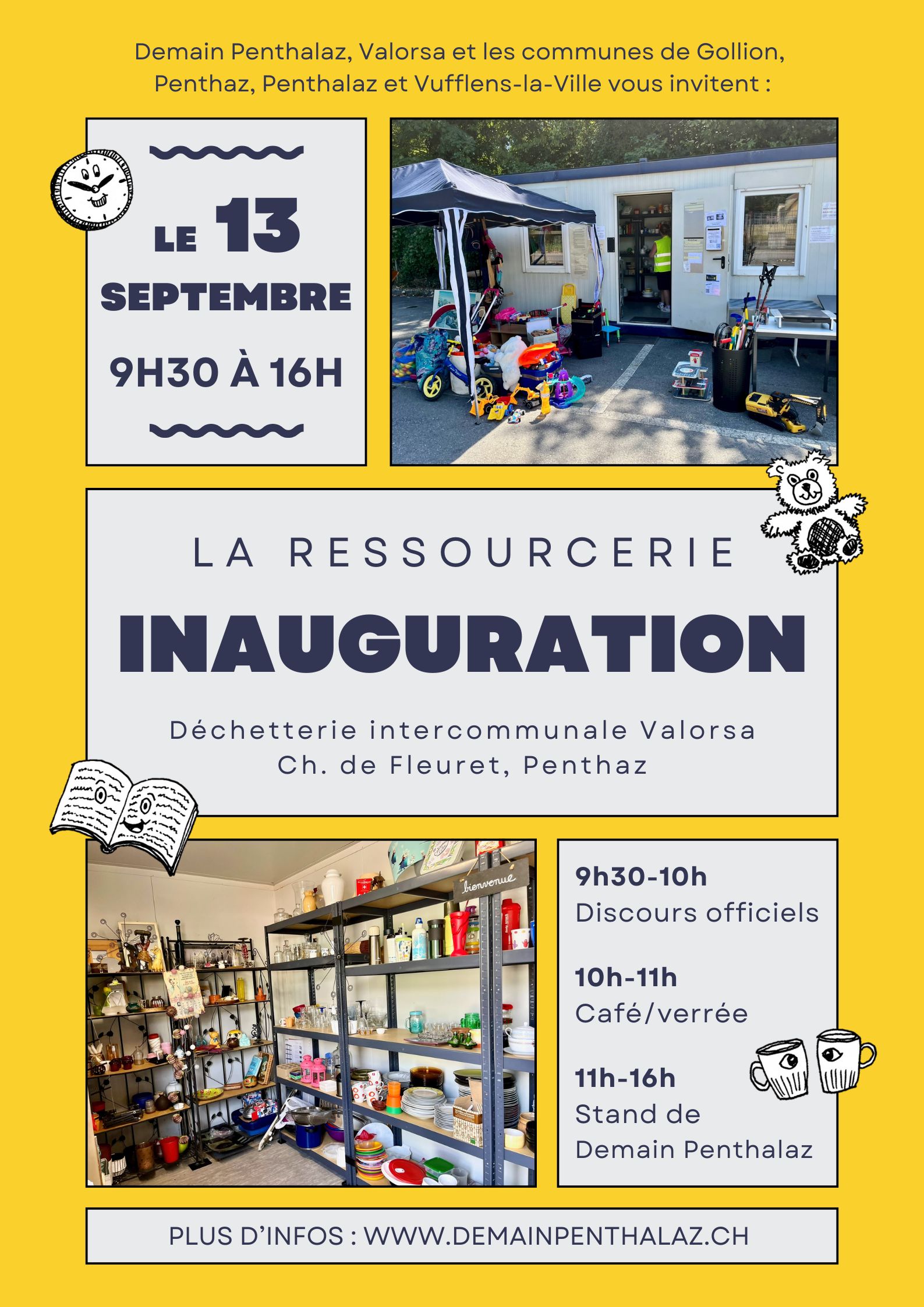 Affiche inauguration Ressourcerie